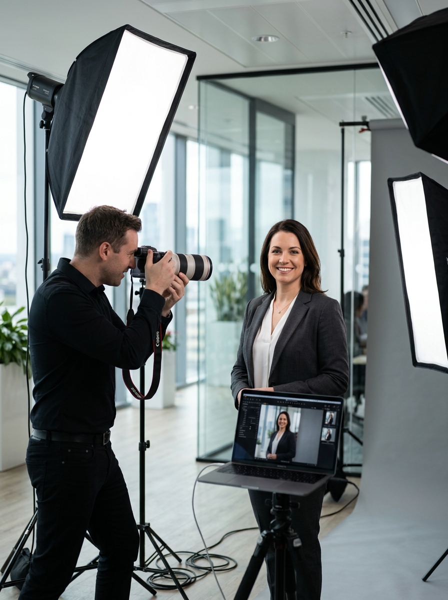 Professional portrait photography session